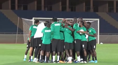 Première séance d’entraînement des lions du Sénégal au grand stade de Marrakech